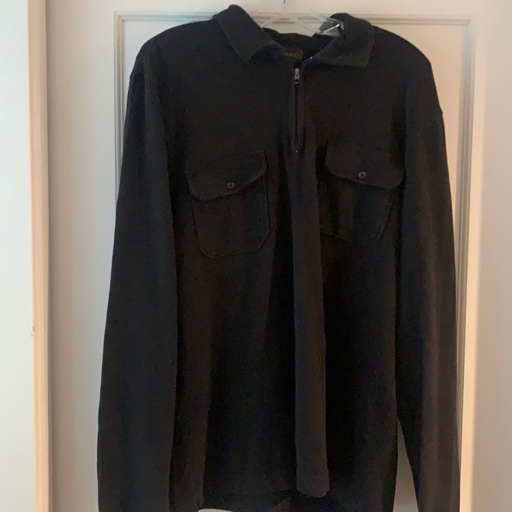 Cotton long sleeve polo